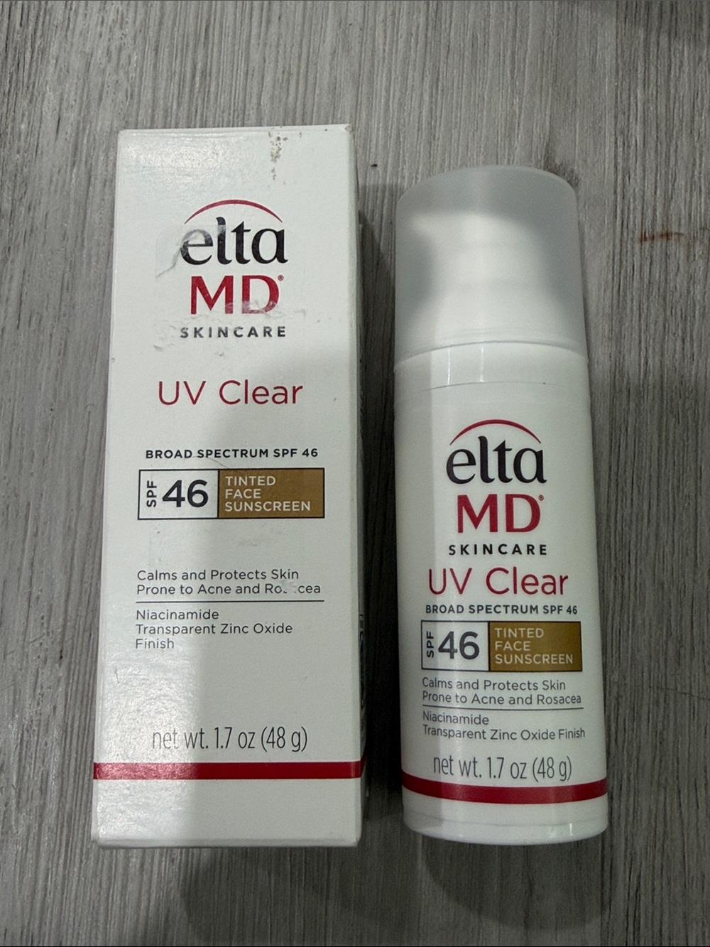 EltaMD UV Clear Tinted Face Sunscreen SPF 46 1.7 oz NIB
